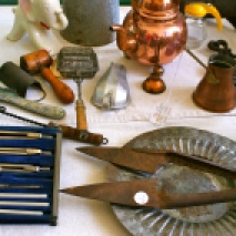Antique kitchen utensils sold by Bockius Photo: Hayley Lynch